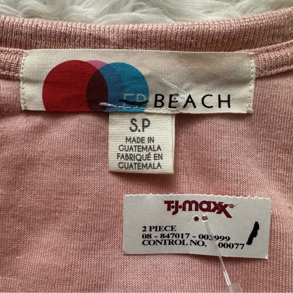 Free People FP Beach Sweater Bi-Coastal Cardigan Duster Papaya Sun Sz S - Picture 10 of 14